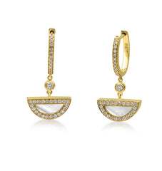 Classic Qamareya Mother of pearl hoops