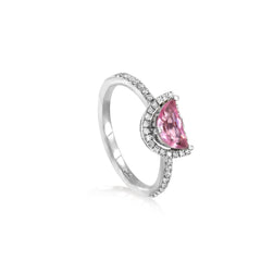 Qamareya pink tourmaline ring