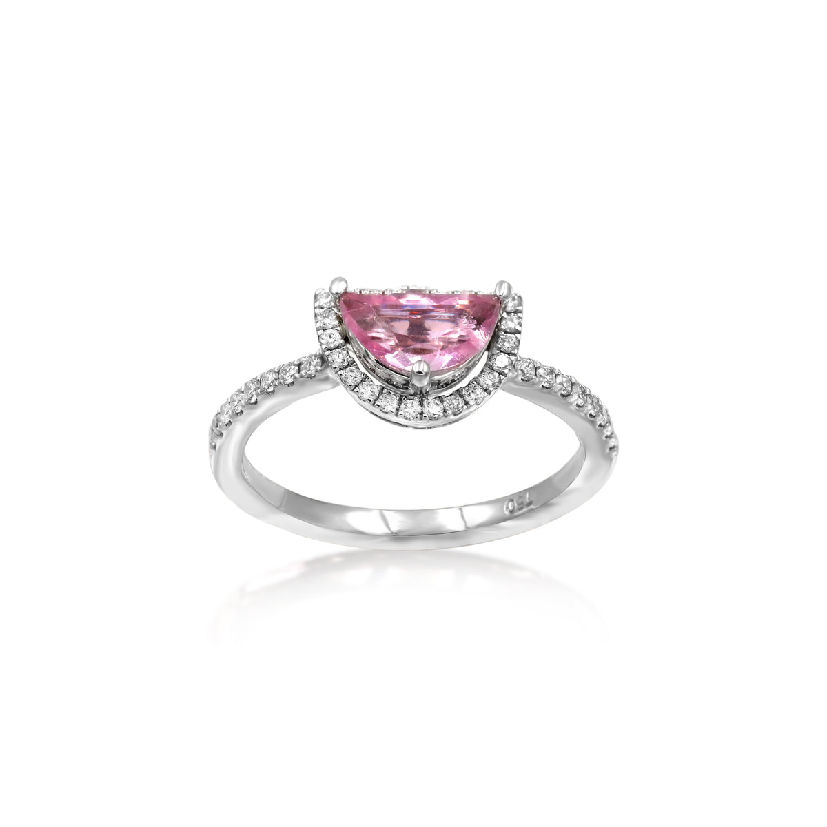 Qamareya pink tourmaline ring