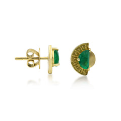 Emerald Qamareya earrings